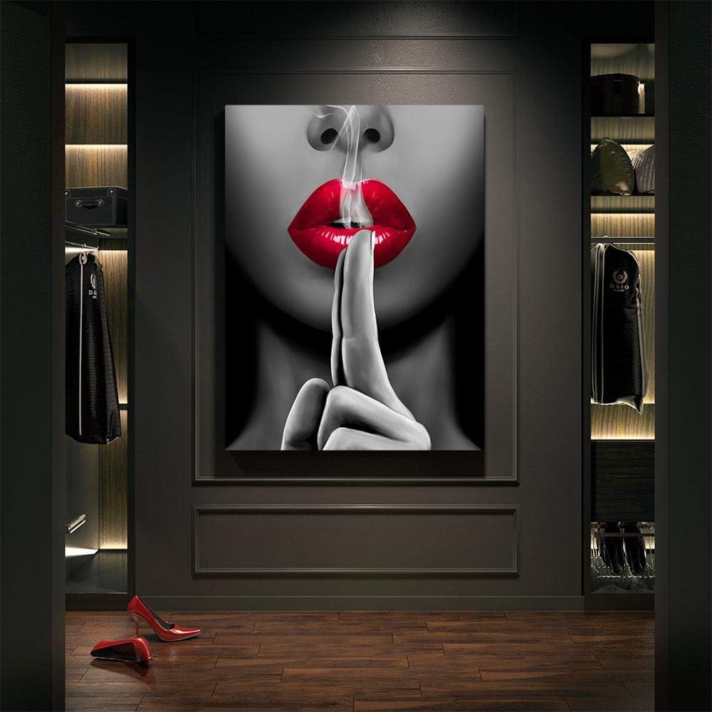 'Smoldering Kiss' Large Canvas Wall Art Decor | 16X12 Non-Framed High Resolution Canvas Art Wall Decor | Easy Hang Inspirational & Motivational Wall Art