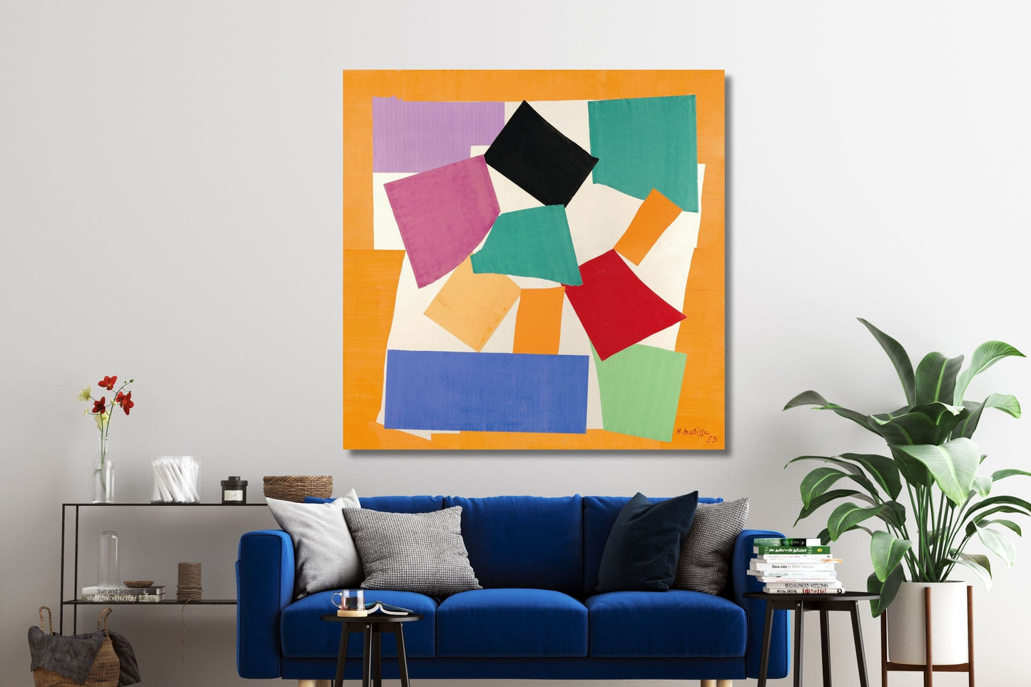 Matisse the Snail Canvas Wall Art, Mattisse Paintings, Abstract Art Print, Colorful Wall Art, Modern Wall Decor Ready to Hang/5