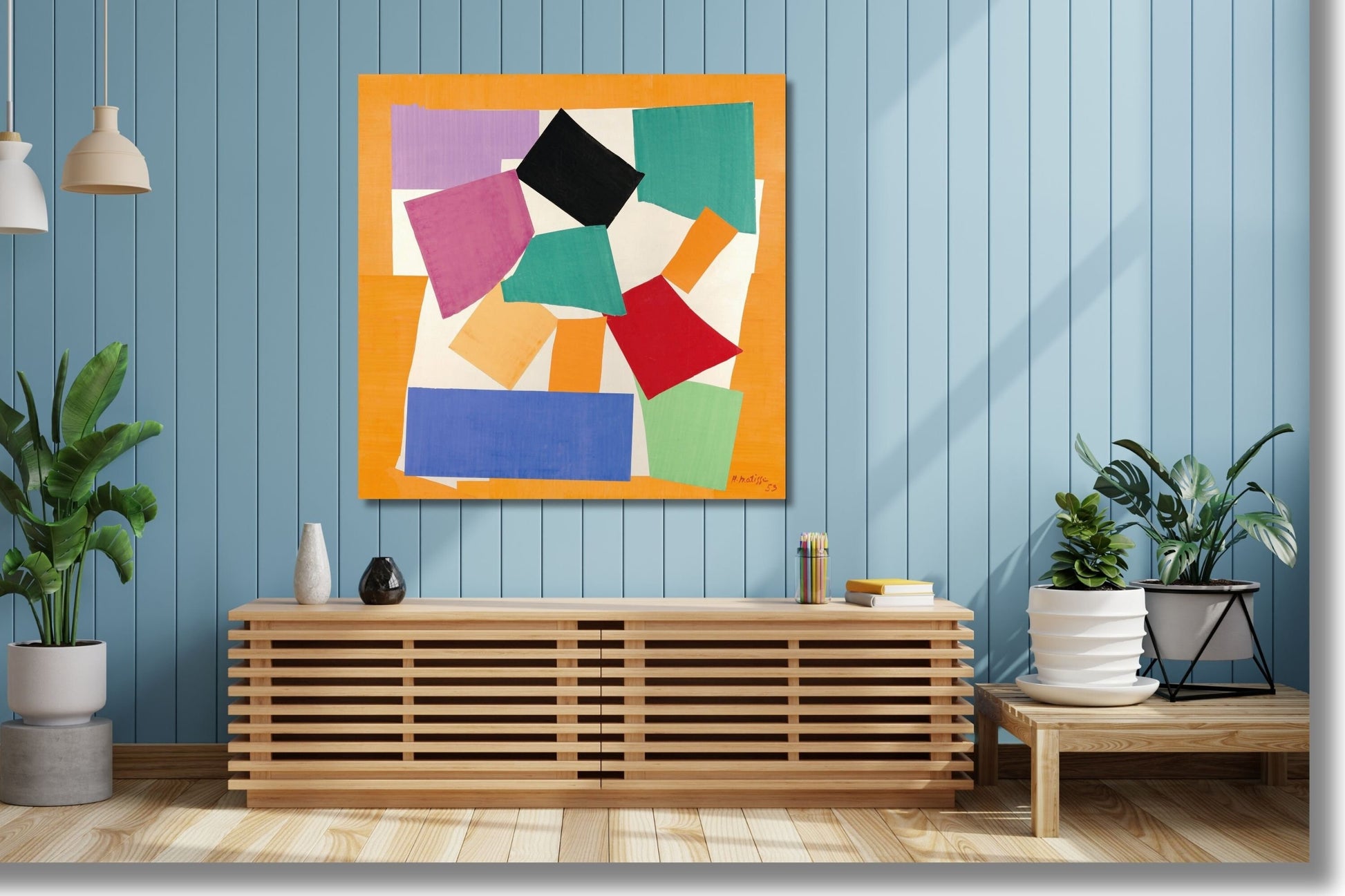 Matisse the Snail Canvas Wall Art, Mattisse Paintings, Abstract Art Print, Colorful Wall Art, Modern Wall Decor Ready to Hang/5
